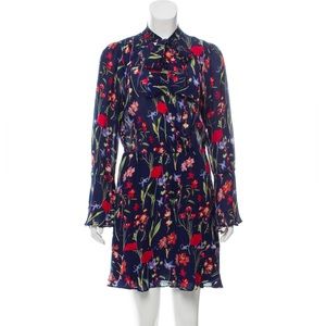 Parker Faux Wrap Bell Sleeve Mini dress in Gardenia Night